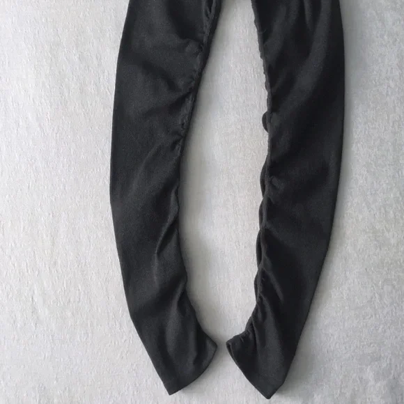 Alo Yoga Goddess Ribbed Legging Woman’s Size Large Tropical Feathers Print/Grey - Picture 8 of 13